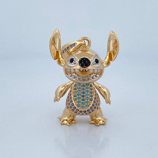 Dije Stitch 13.05gr / 3.7cm / Tres Oros 18K &