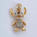 Dije Stitch 5.65gr / 3cm / Tres Oros 18K &