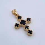 Dije Cruz Treboles 3.55gr / 3.2cm / Oro Amarillo 18K &
