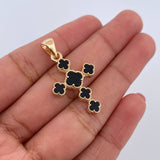 Dije Cruz Treboles 3.65gr / 3.2cm / Oro Amarillo 18K &