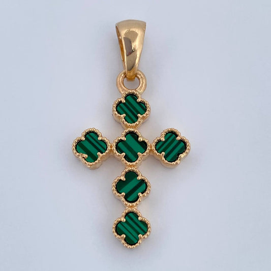 Dije Cruz Treboles 3.1gr / 3.1cm / Oro Amarillo 18K &