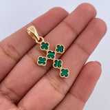 Dije Cruz Treboles 3.25gr / 3.1cm / Oro Amarillo 18K
