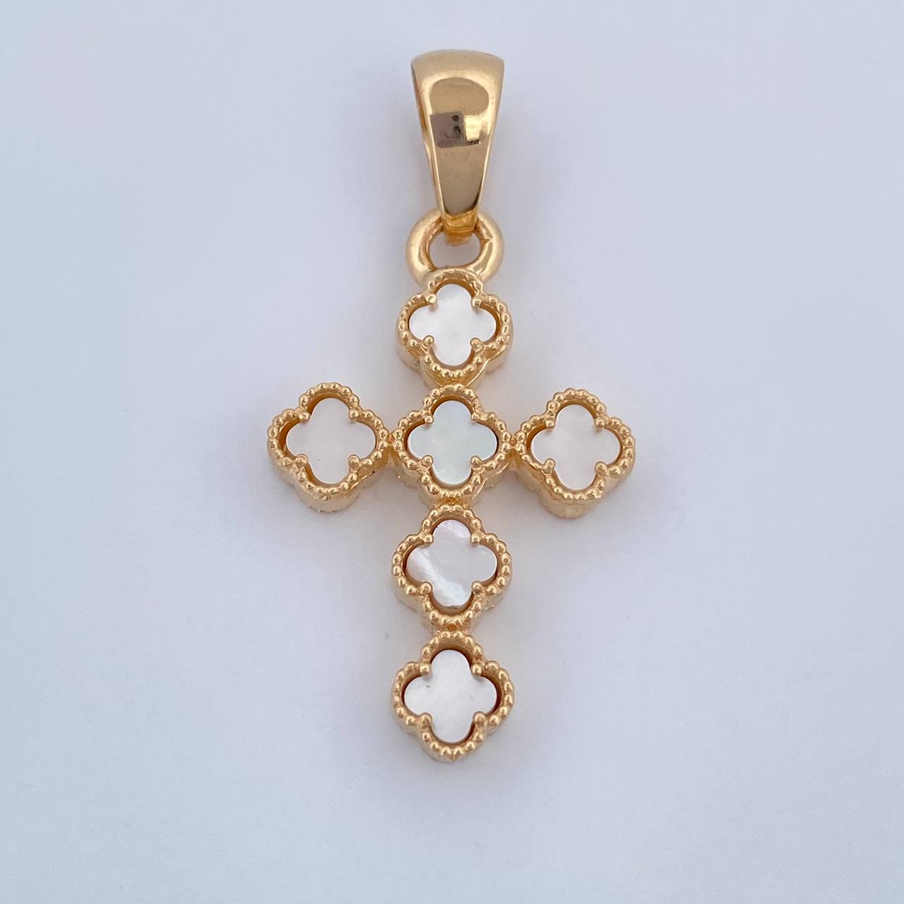 Dije Cruz Treboles 3.2gr / 3.1cm / Oro Amarillo 18K &