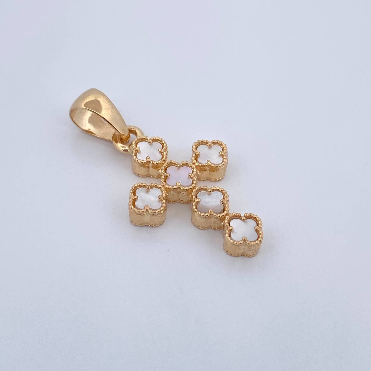 Dije Cruz Treboles 3.2gr / 3.1cm / Oro Amarillo 18K &