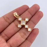 Dije Cruz Treboles 3.4gr / 3.2cm / Oro Amarillo 18K &