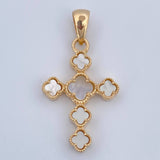 Dije Cruz Treboles 3.4gr / 3.2cm / Oro Amarillo 18K &