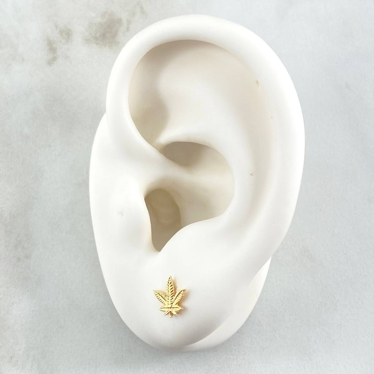 Topos Hoja 0.75gr / 7.5mm Oro Amarillo 18K