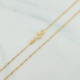 Cadena Morse 2.4 g / 50 cm / 0.5 mm Oro Amarillo 18K