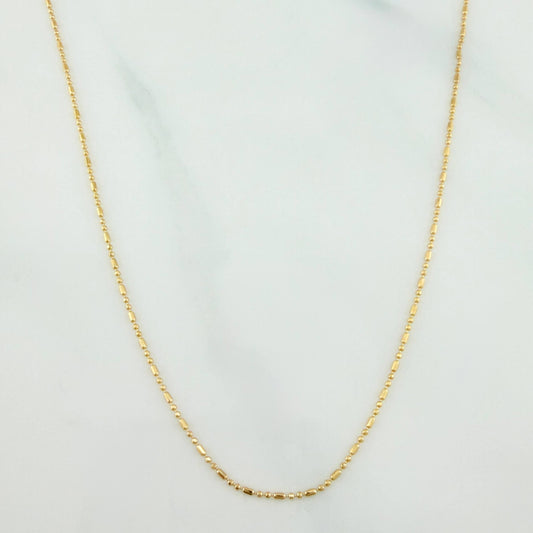 Cadena Morse 2.4 g / 50 cm / 0.5 mm Oro Amarillo 18K