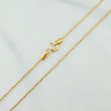 Cadena Militar 2.4 g / 50 cm / 0.5 mm Oro Amarillo 18K