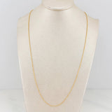 Cadena Militar 2.05g / 45cm / 0.95mm Oro Amarillo 18K