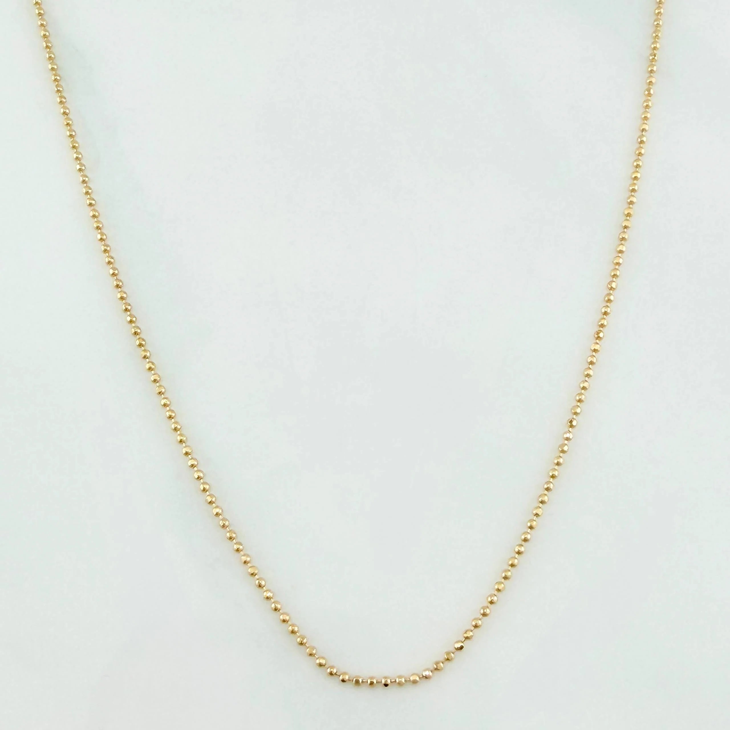 Cadena Militar 2.05g / 45cm / 0.95mm Oro Amarillo 18K
