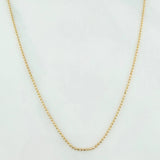 Cadena Militar 2.05g / 45cm / 0.95mm Oro Amarillo 18K