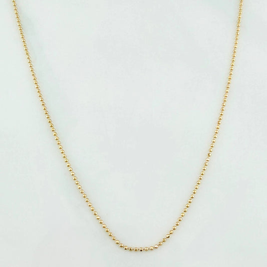 Cadena Militar 2g / 45cm / 0.95mm Oro Amarillo 18K