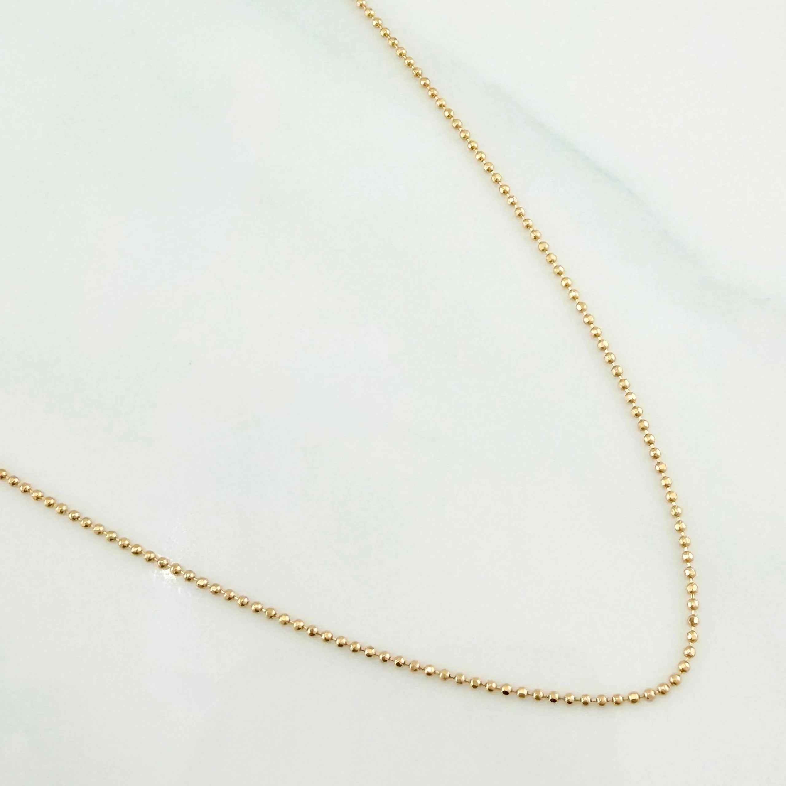 Cadena Militar 2.05g / 45cm / 0.95mm Oro Amarillo 18K