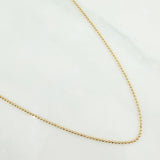 Cadena Militar 2.05g / 45cm / 0.95mm Oro Amarillo 18K