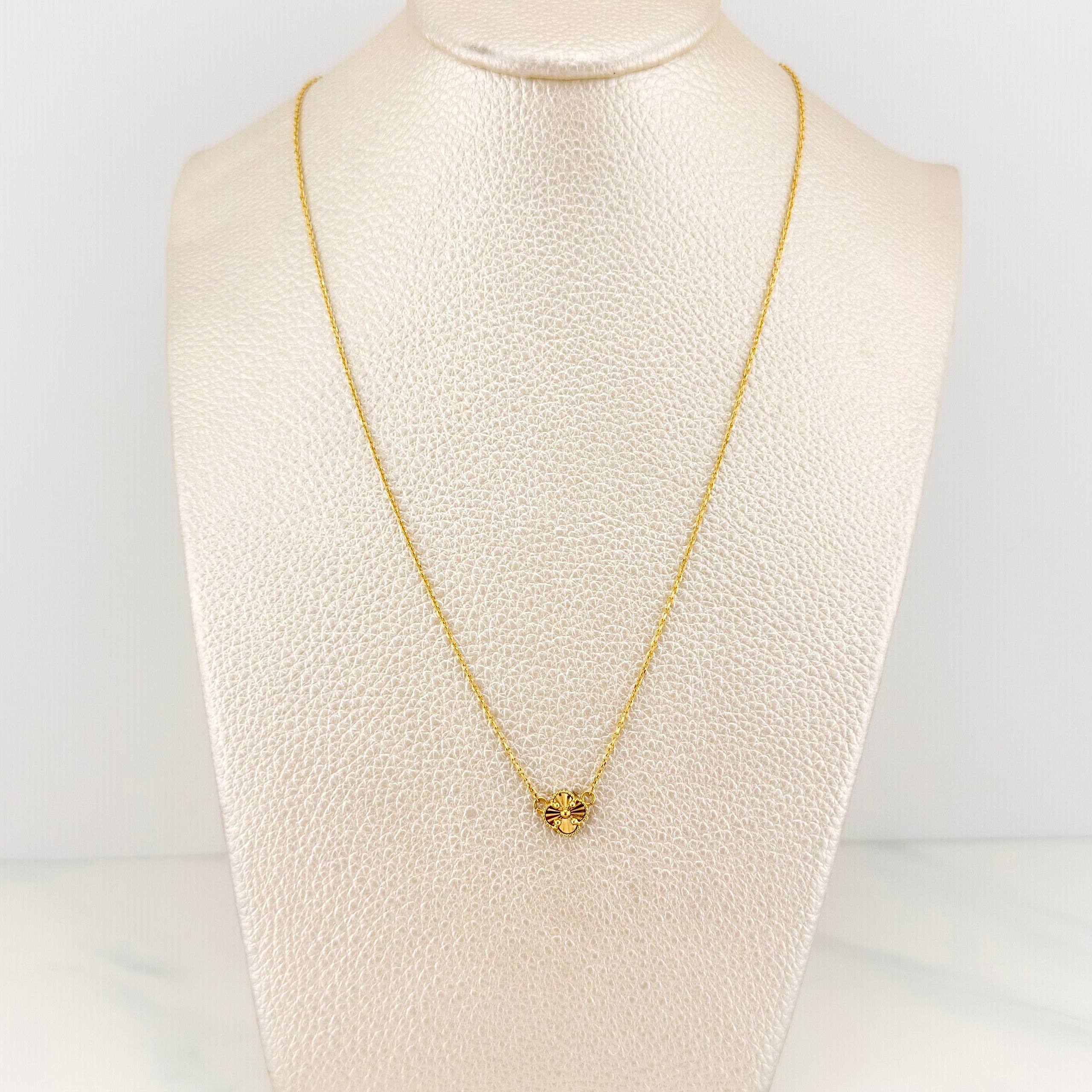 Cadena Aro Seguido Trebol 3.35 g / 43-48 cm / 0.7 mm Oro Amarillo 18K
