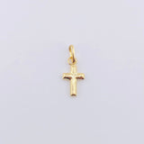 Dije Cruz Plana 0.3gr / 1.6cm / Oro Amarillo 18K *