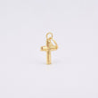 Dije Cruz Plana 0.15gr / 1.5cm / Oro Amarillo 18K ©