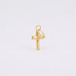 Dije Cruz Lisa 0.2 g / 1.4 cm Oro Amarillo 18K