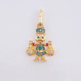 Dije Pato Bolsa Dinero 1.6gr / 2.3cm / Oro Amarillo 18K *
