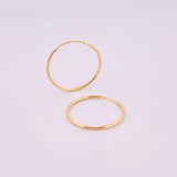 Candongas Aro Liso 0.95gr / 2cm / Oro Amarillo 18K ©