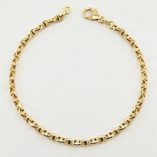 Pulso Escalera Volga 3.65gr / 19.5cm / 3.7mm Oro Amarillo +3 18K *
