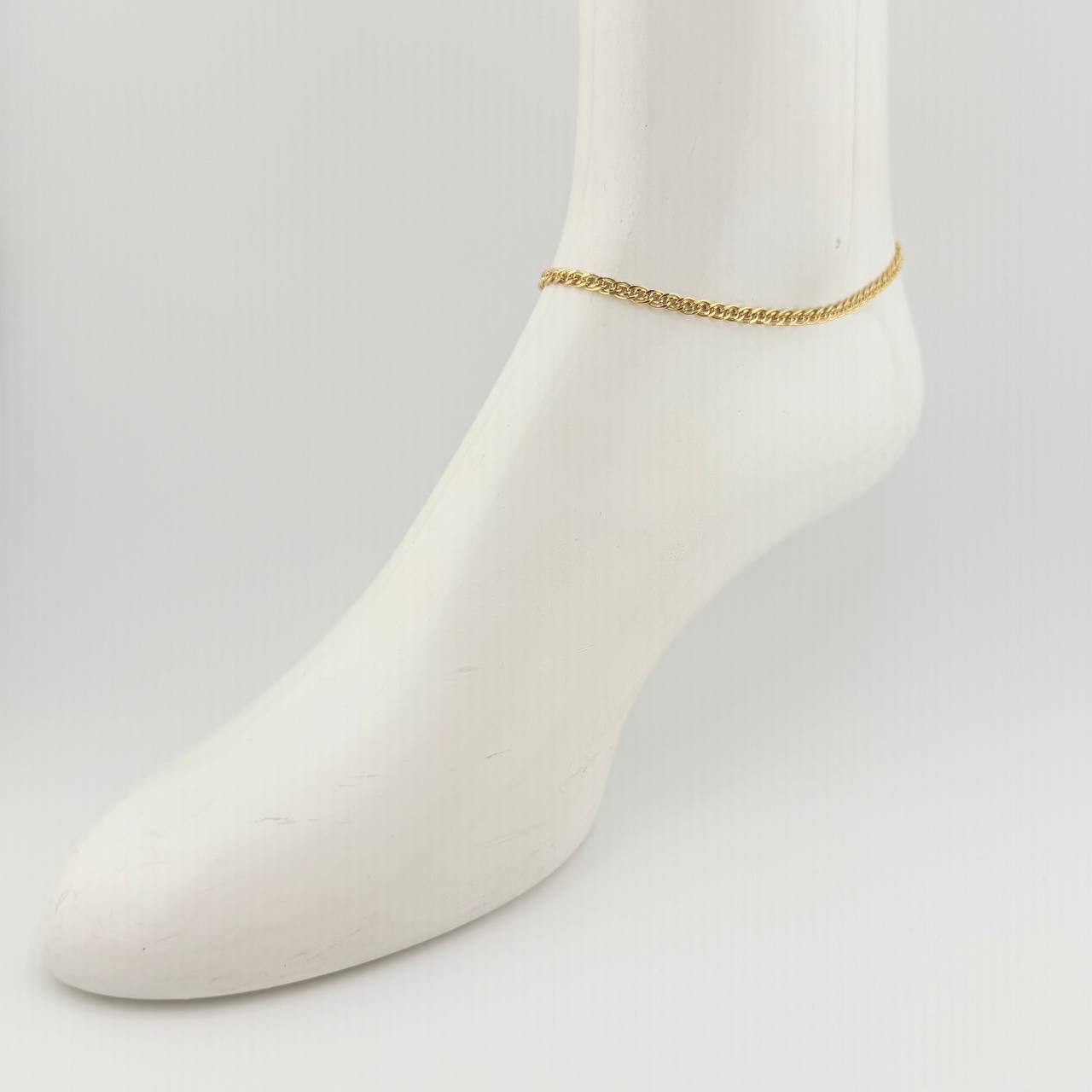 Tobillera Garibaldi 3.3gr / 25cm / 3.6mm Oro Amarillo +3 18K