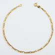 Tobillera Figaro 2.2gr / 25cm / 2.8mm +1 Oro Amarillo 18K *