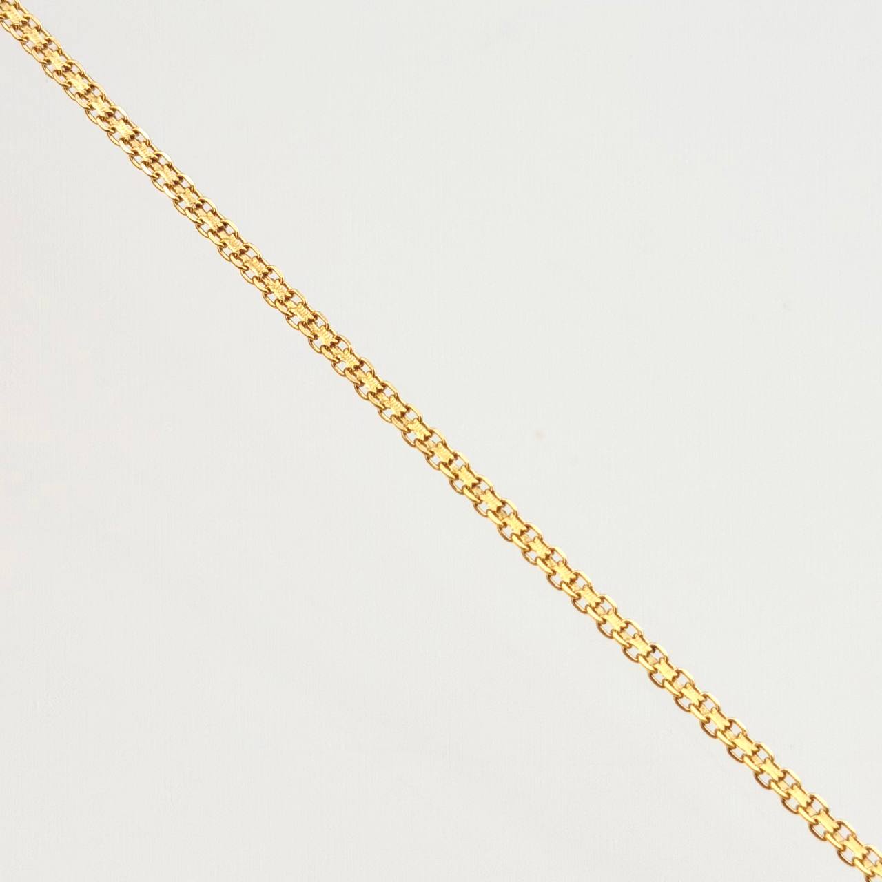 Tobillera China 2.55gr / 25cm / 2.2mm Oro Amarillo +1 18K *