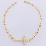 Pulso Gc  Herraje Cruz Rayada 2.45 g / 18.5 cm / 3.2 mm Oro Amarillo 18K
