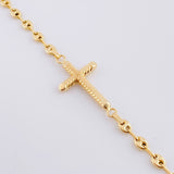 Pulso Gc  Herraje Cruz Rayada 2.45 g / 18.5 cm / 3.2 mm Oro Amarillo 18K
