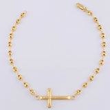 Pulso Gc  Herraje Cruz Puntas Planas 2.4 g / 16.2 cm / 3.2 mm Oro Amarillo 18K