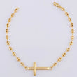Pulso Gc Herraje Cruz Puntas Planas 2.45 g / 17.2 cm / 3.2 mm Oro Amarillo 18K
