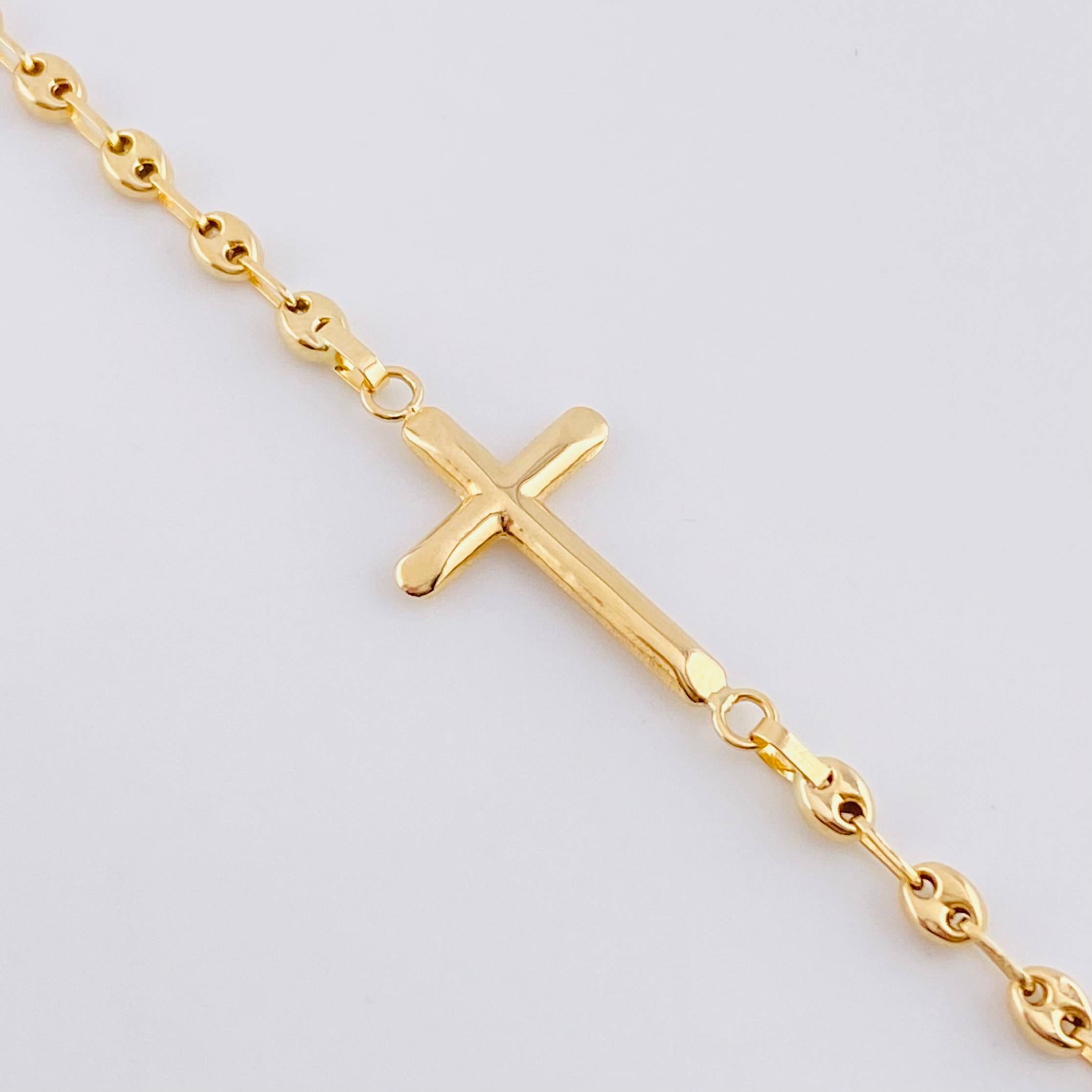 Pulso Gc  Herraje Cruz Puntas Planas 2.4 g / 16.2 cm / 3.2 mm Oro Amarillo 18K