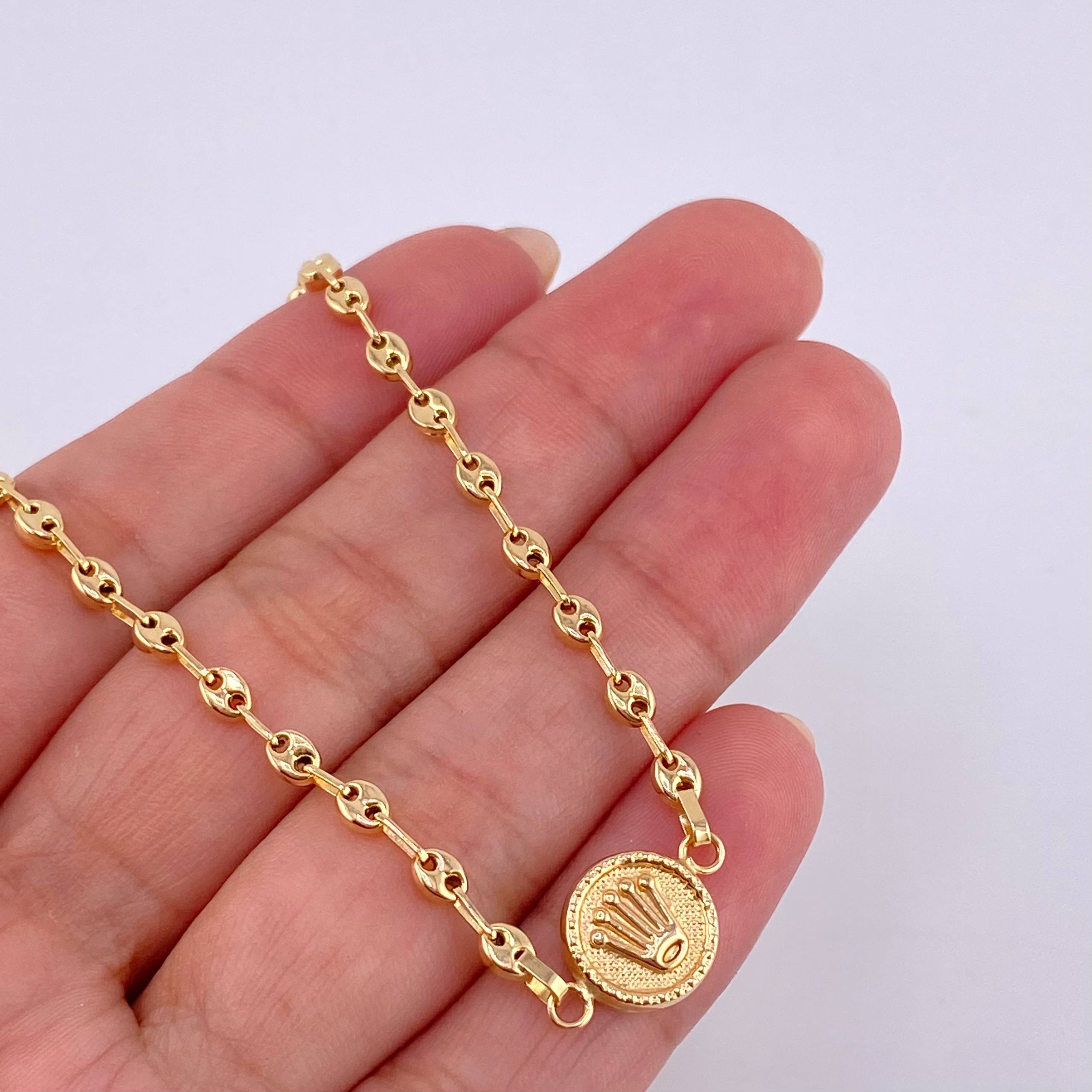 Pulso GC Circulo Corona 2.45g / 18.7cm / 3.2mm Oro Amarillo 18K