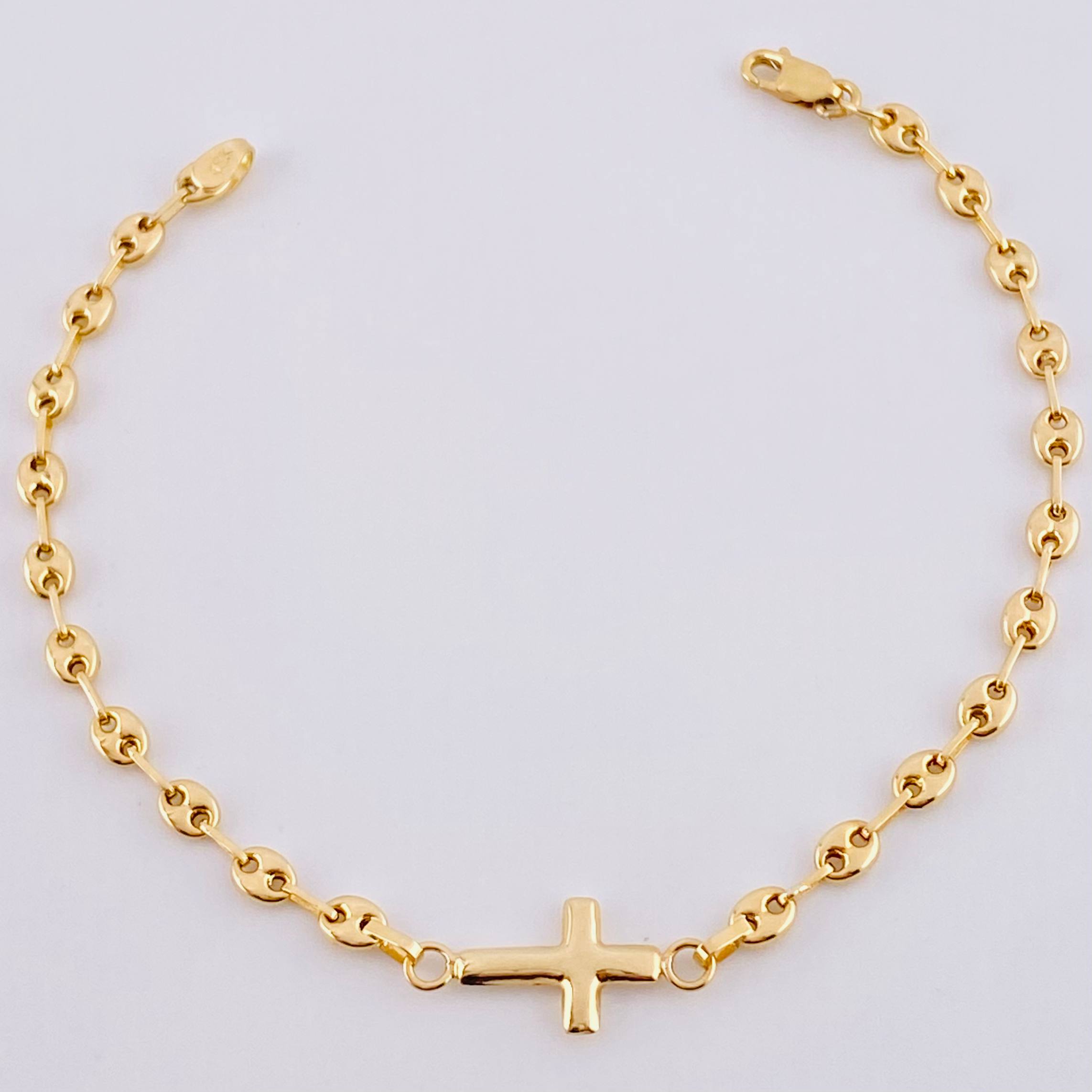 Pulso Gc  Herraje Cruz Lisa 2.2 g / 17.5 cm / 3.2 mm Oro Amarillo 18K