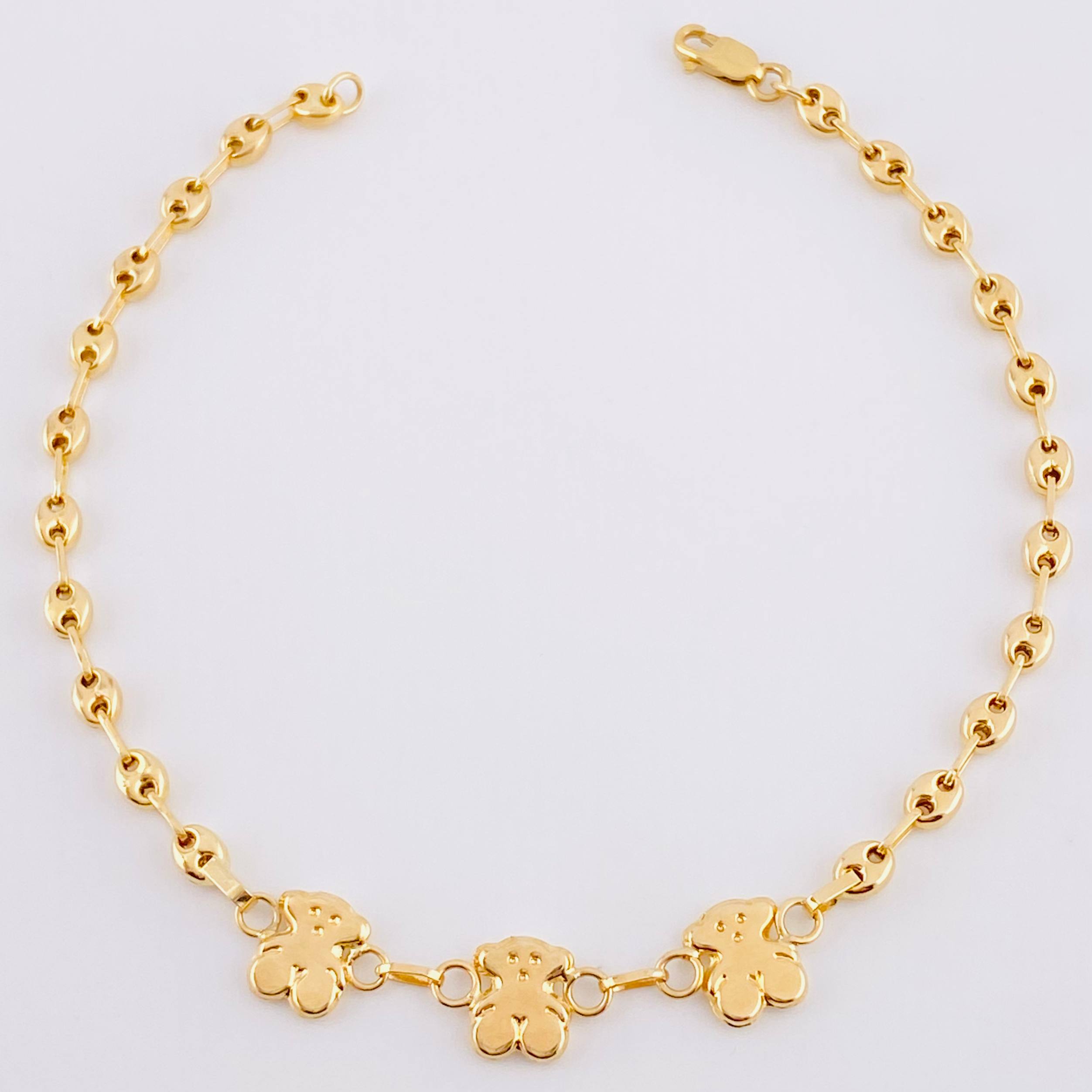 Pulso Gc  Herraje Trio Osos 2.75 g / 18.5 cm / 3.2 mm Oro Amarillo 18K