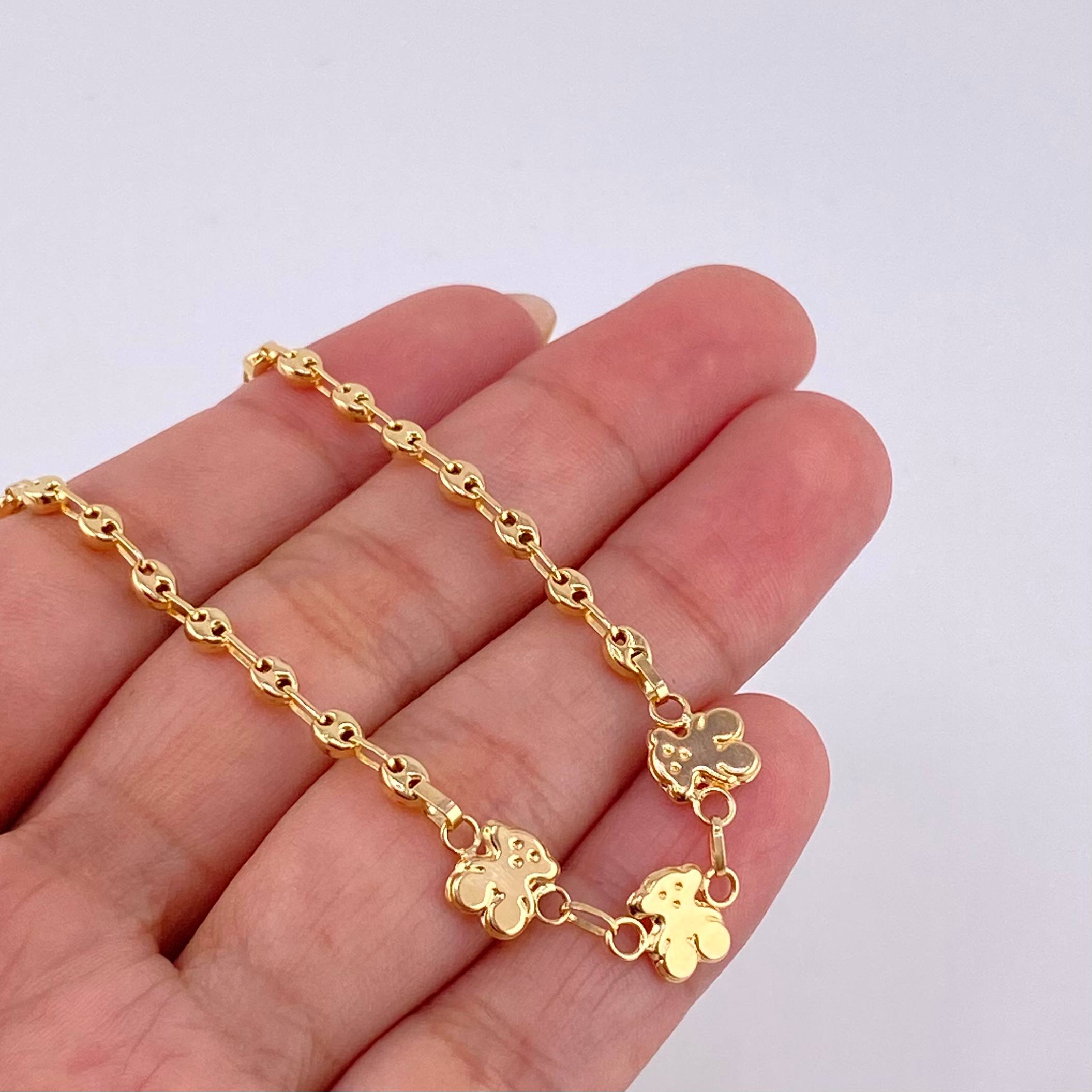 Pulso Gc Herraje Trio Osos 2.75 g / 18.5 cm / 3.2 mm Oro Amarillo 18K