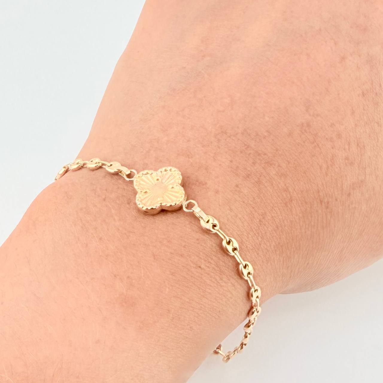 Pulso Gc  Herraje Hoja Trebol 2.7 g / 17.5 cm / 3.2 mm Oro Amarillo 18K