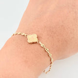 Pulso Gc Herraje Flor Trebol 2.75 g / 18.5 cm / 3.2 mm Oro Amarillo 18K