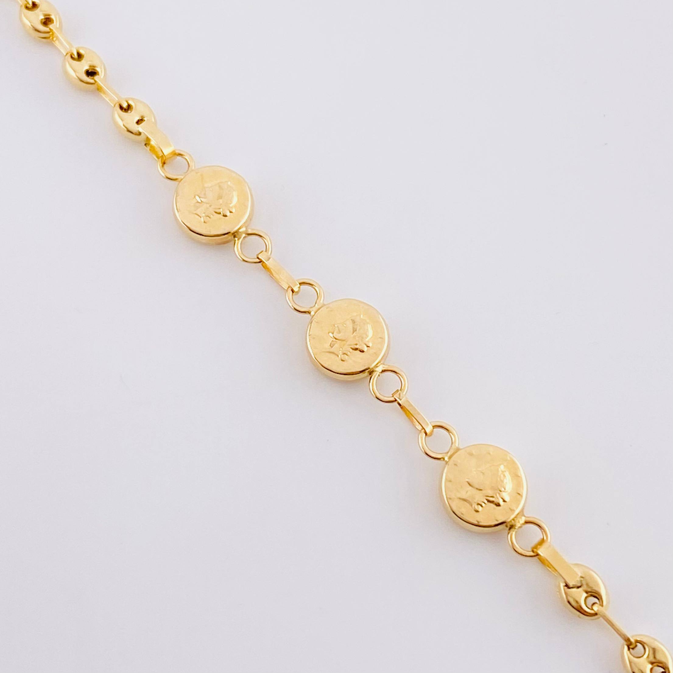 Pulso Gc Herraje Trio Moneda 2.75 g / 17.5 cm / 3.2 mm Oro Amarillo 18K