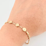 Pulso Gc Herraje Trio Moneda 2.75 g / 17.5 cm / 3.2 mm Oro Amarillo 18K