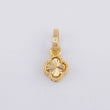 Dije Trebol Diamantado 0.45 g / 1.2 cm Oro Amarillo 18K