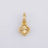 Dije Trebol Diamantado 0.45 g / 1.2 cm Oro Amarillo 18K