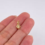 Dije Trebol Diamantado 0.45 g / 1.2 cm Oro Amarillo 18K