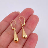 Candongas Lagrima 0.95 g / 3.3 cm Oro Amarillo 18K