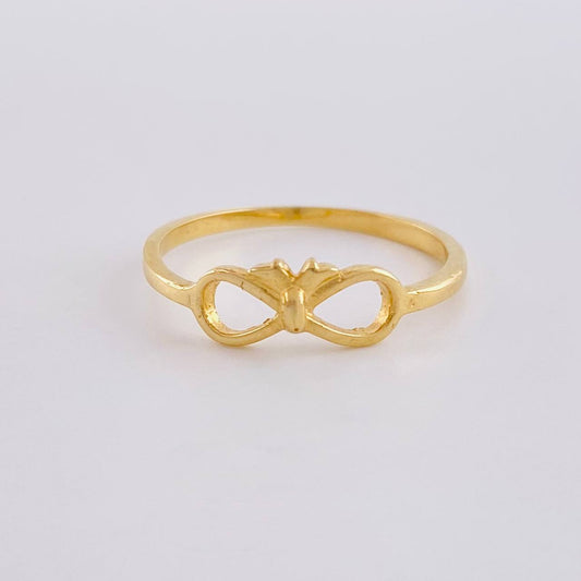 Anillo Moño Infinito 1.15 g / T5 Oro Amarillo 18K