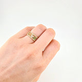 Anillo Carril Corazones 4.05 g / T5 1/4 Oro Amarillo 18K