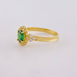 Anillo Solitario Halo 2.75 g / T6 3/4 Oro Amarillo 18K